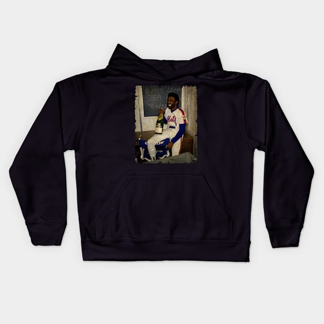 Mookie Wilson - 1986 WS Kids Hoodie by Krizleberation